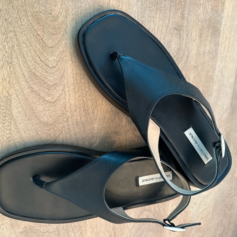 Black Leather Sandals